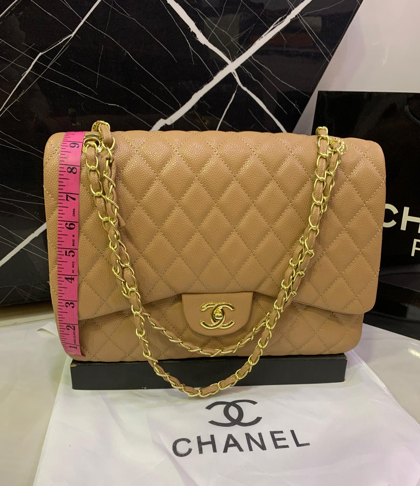 Famous Brand CC Cha-nel Classic Jumbo Size Shoulder Bag for Women
