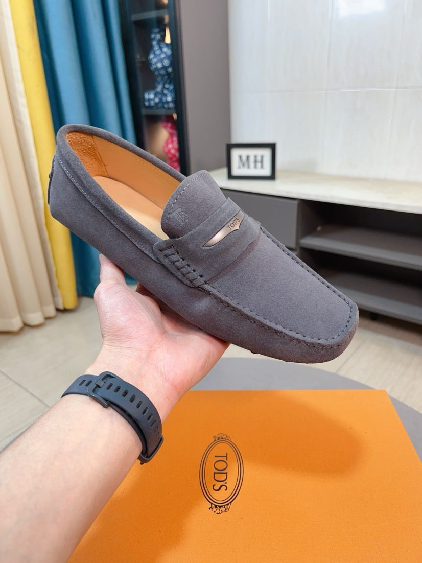 Tods Brand Suede Loafers for Men Pre-Order