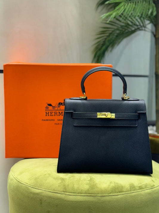 Famous Brand Her-mes 25cm Kelly Handbag for Women