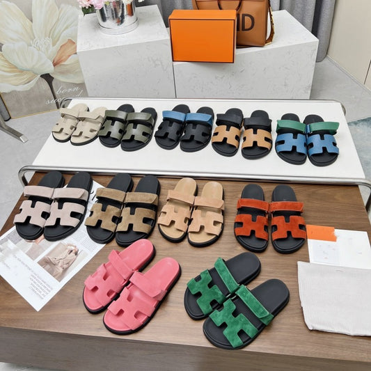 1:1 Quality Her-mes Sandals for Men and Women Pre Order