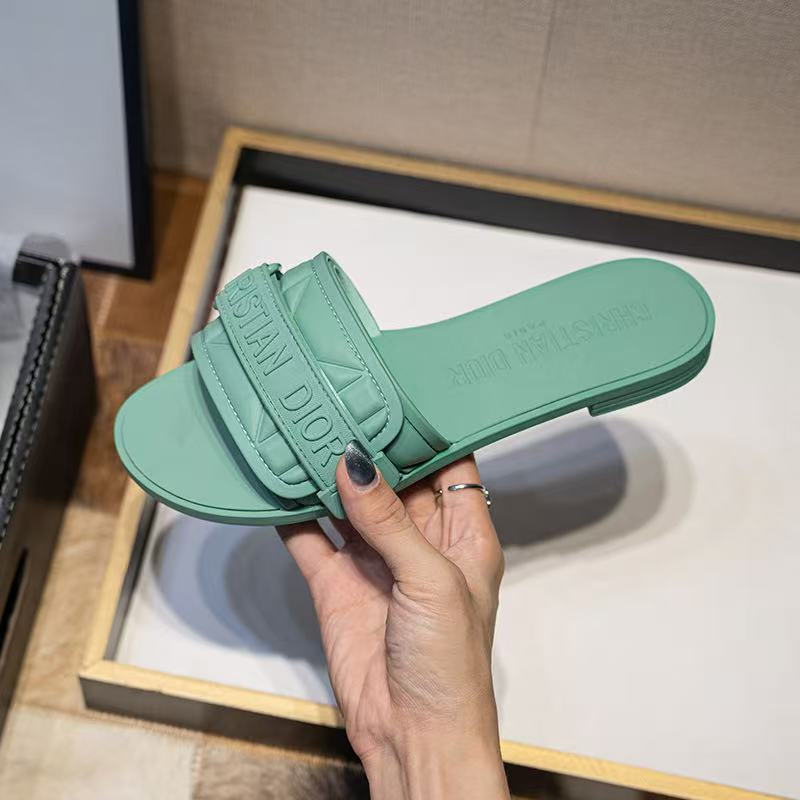Famous CD Chris-tian Di-or Imported Slippers Slides for Women