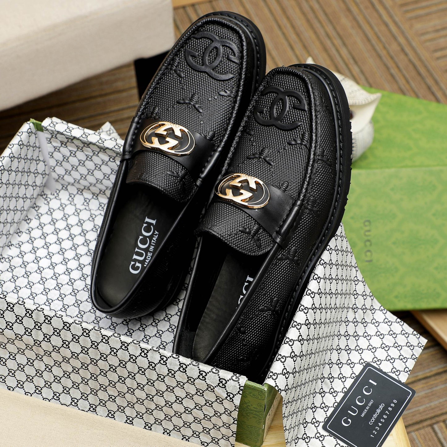 High Quality GG Gu-cci Leather Loafer Shoes for Men Pre Order