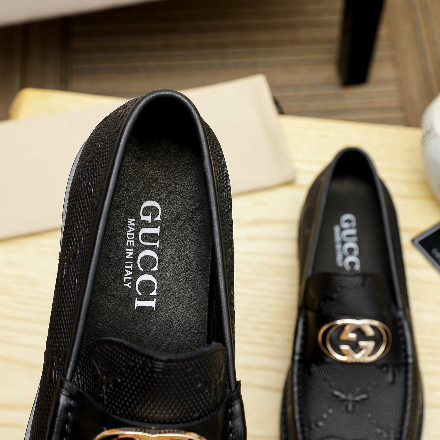 High Quality GG Gu-cci Leather Loafer Shoes for Men Pre Order