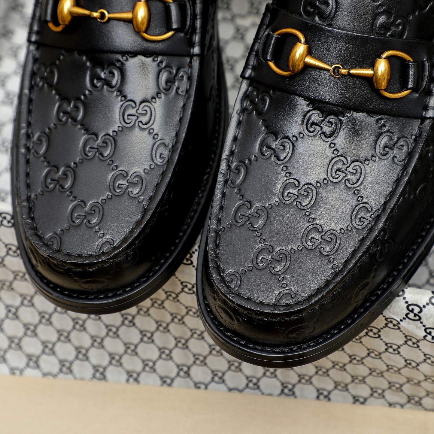 GG Gu-cci Leather Loafer Shoes for Men Pre Order