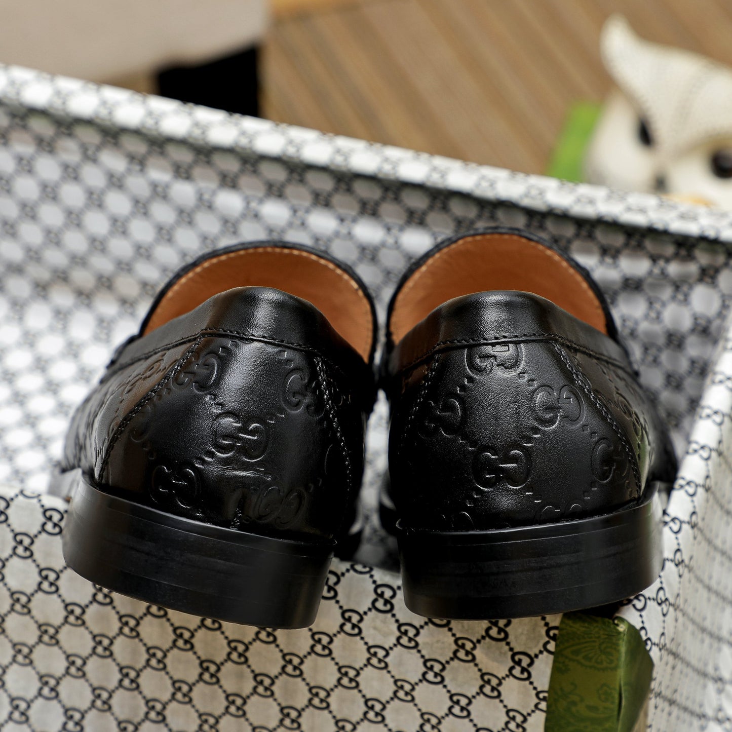 GG Gu-cci Leather Loafer Shoes for Men Pre Order