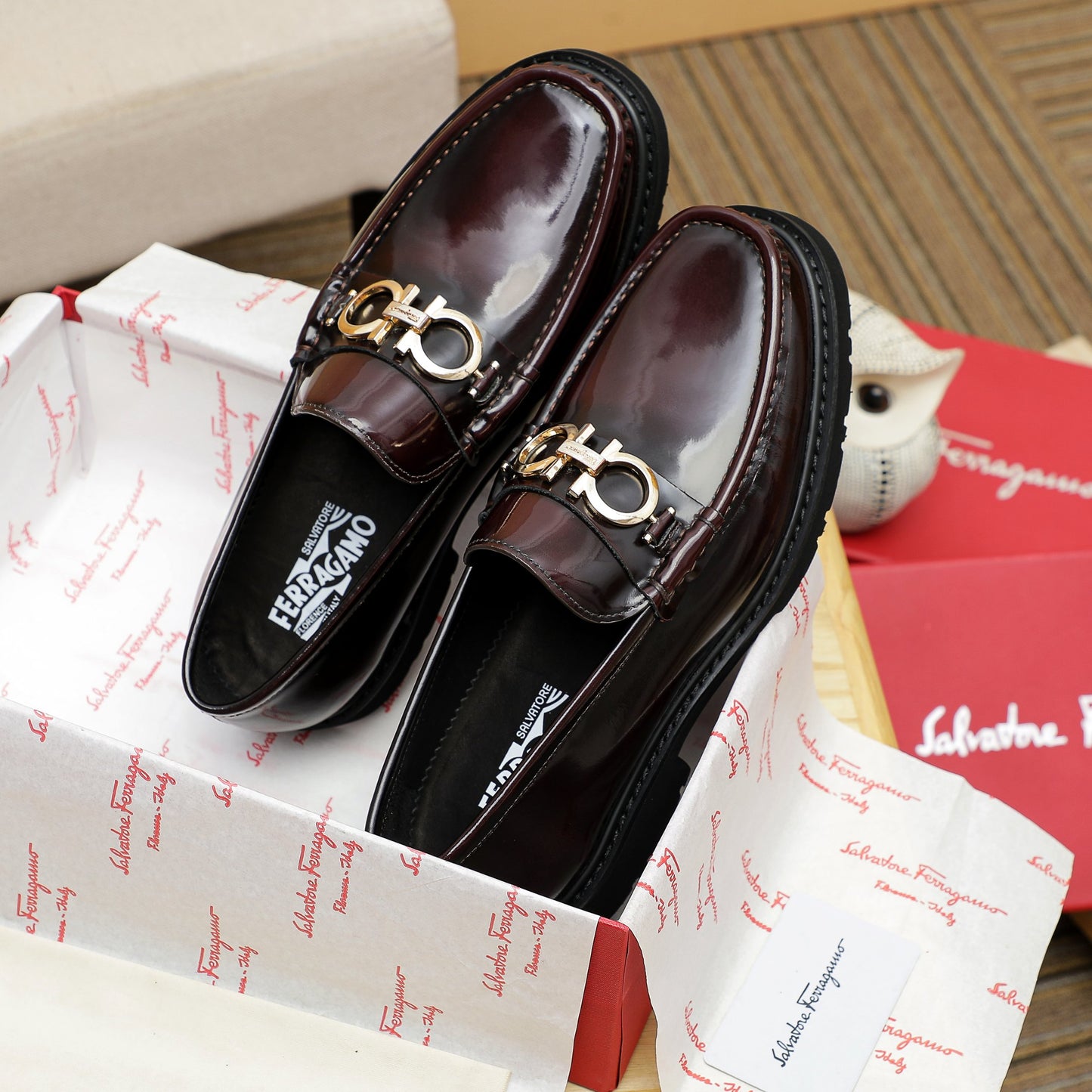 Ferragamo Leather Shoes for Men Pre Order