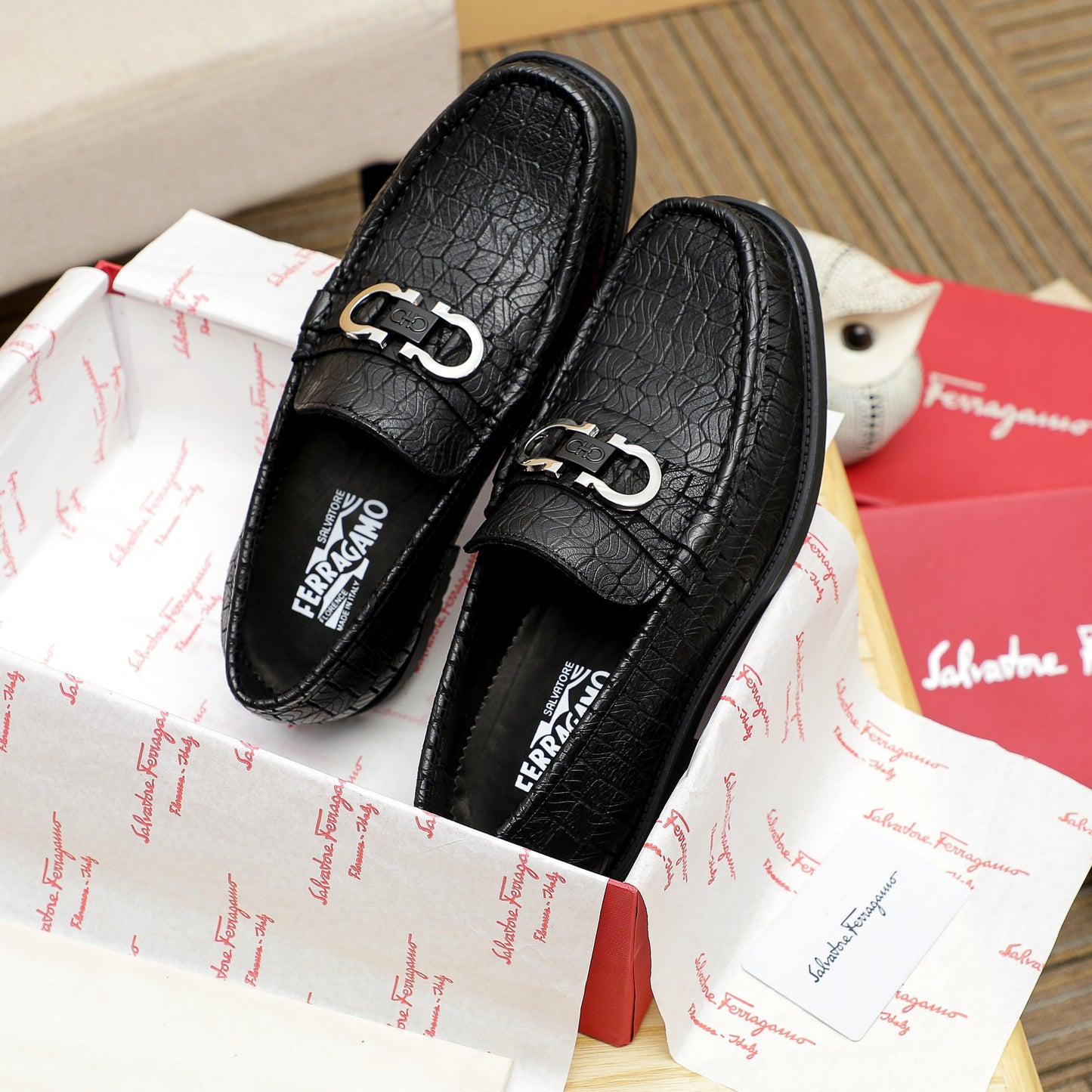 Ferragamo Leather Shoes for Men Pre Order