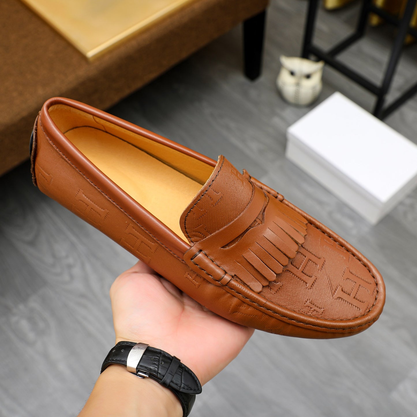 1:1 Quality Her-Mes Loafers for Men Pre Order
