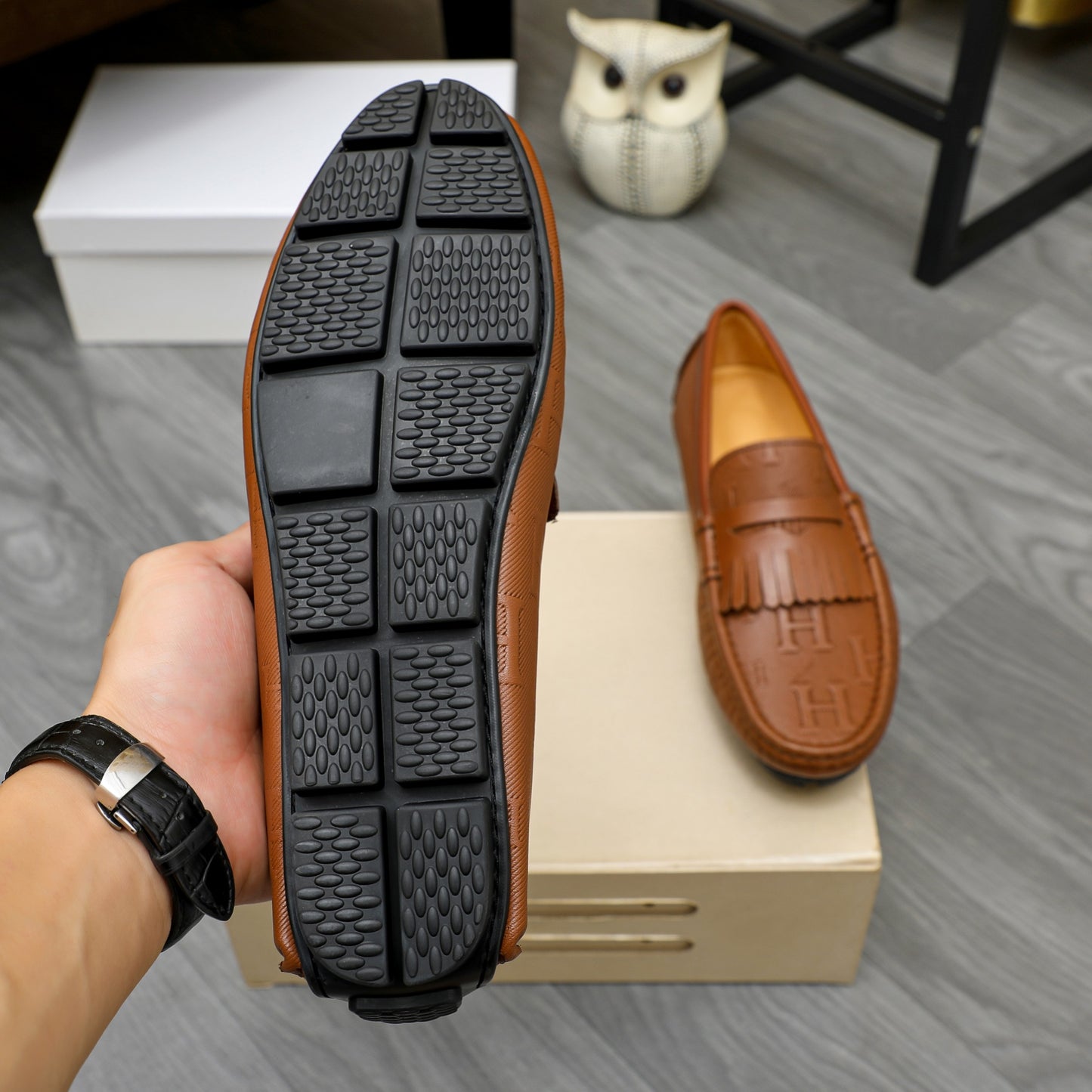 1:1 Quality Her-Mes Loafers for Men Pre Order