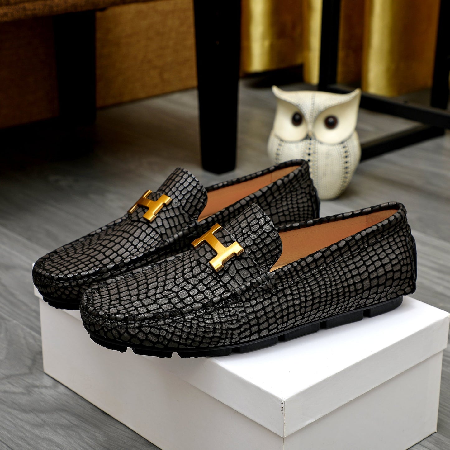 1:1 Quality Her-Mes Loafers for Men Pre Order