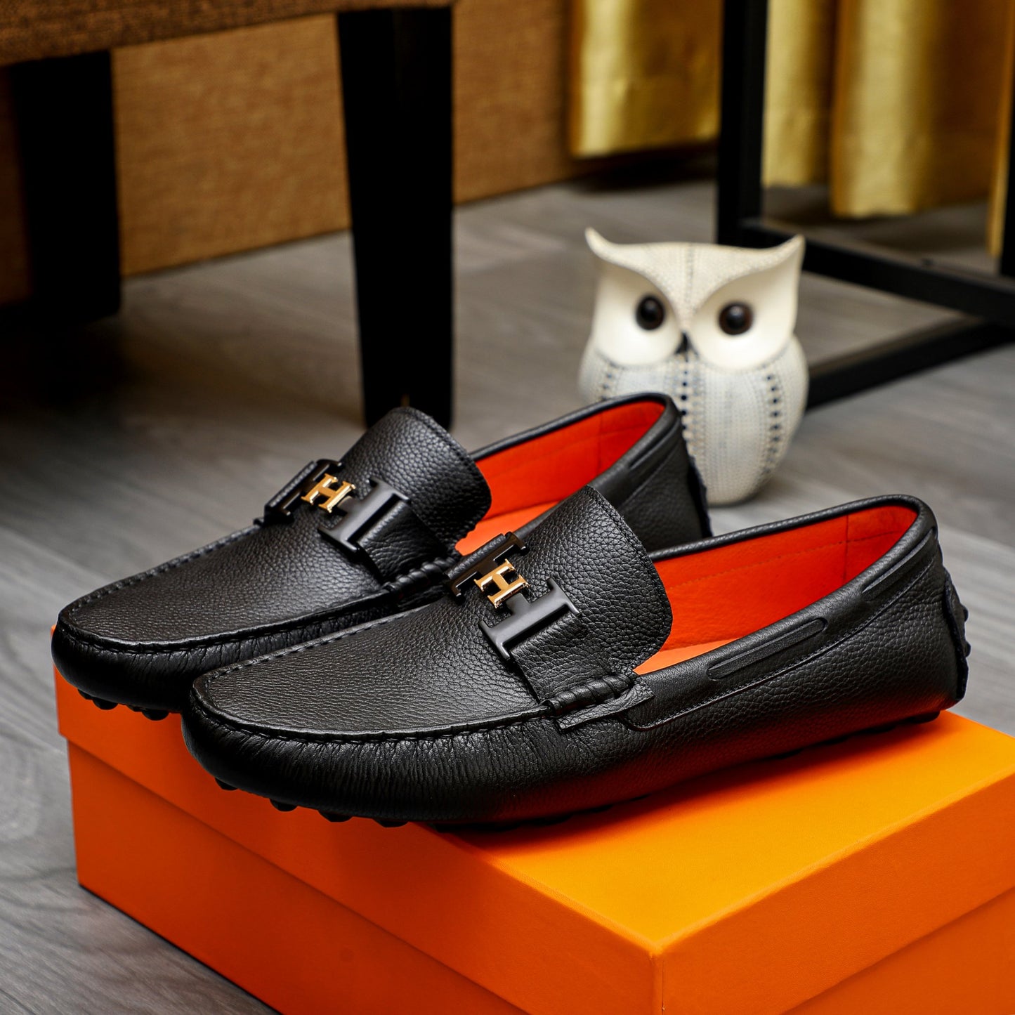 Her-Mes Premium Quality Loafers for Men Pre Order
