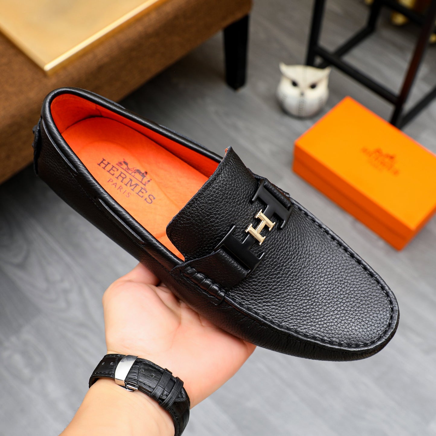 Her-Mes Premium Quality Loafers for Men Pre Order