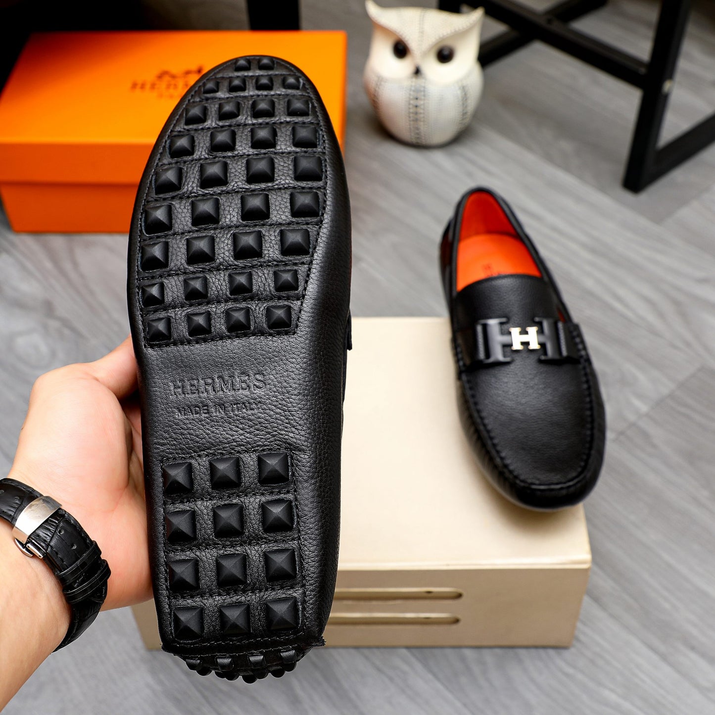 Her-Mes Premium Quality Loafers for Men Pre Order