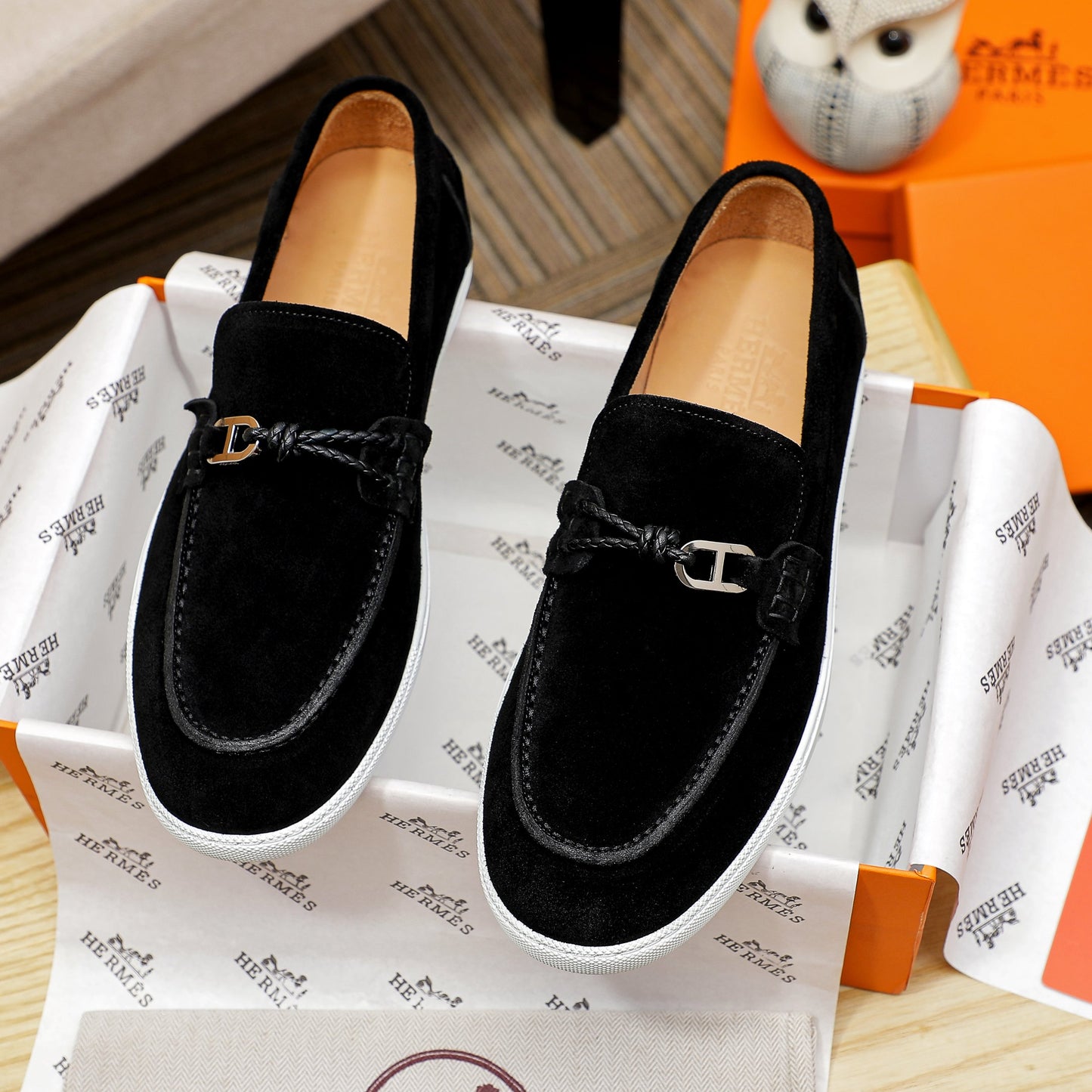 Her-Mes Premium Quality Loafers for Men Pre Order