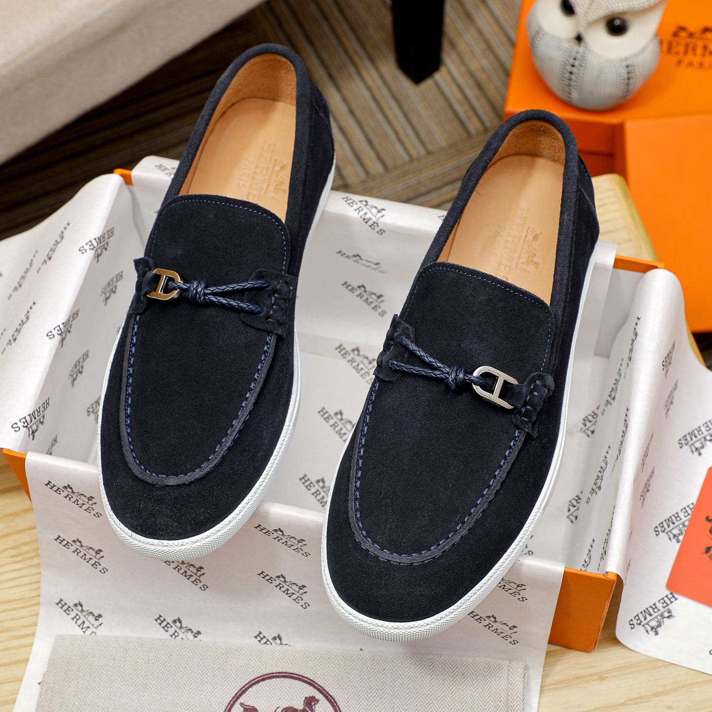 Her-mes Premium Quality Loafers for Men Pre Order