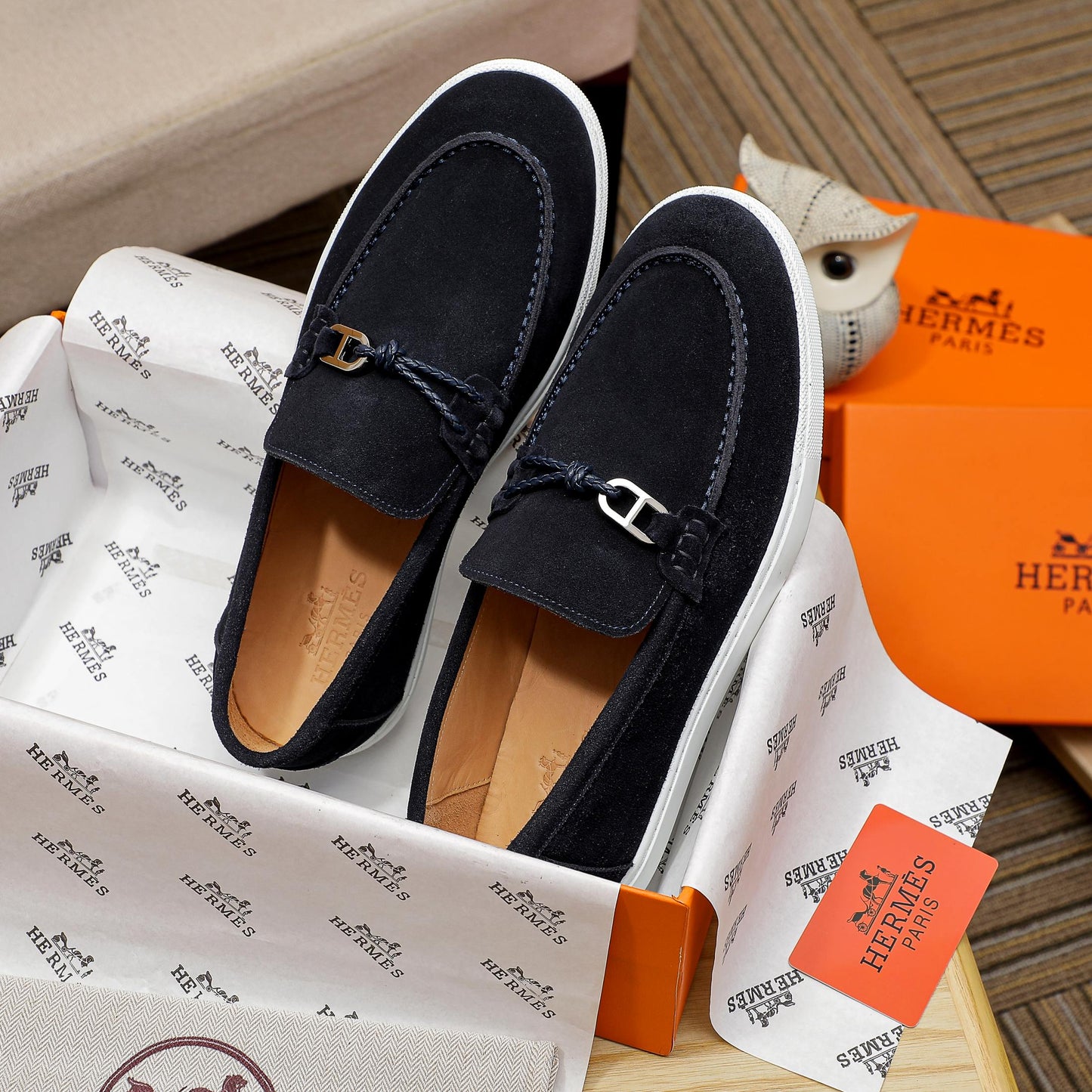 Her-mes Premium Quality Loafers for Men Pre Order