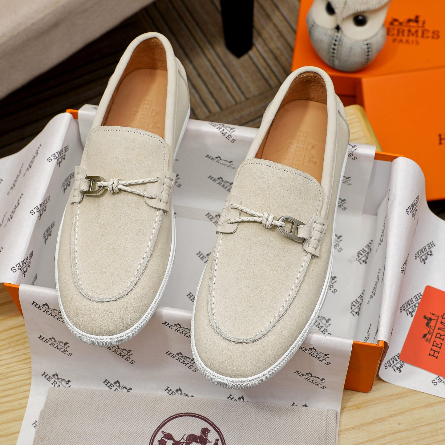 Her-mes Premium Quality Loafers for Men Pre Order