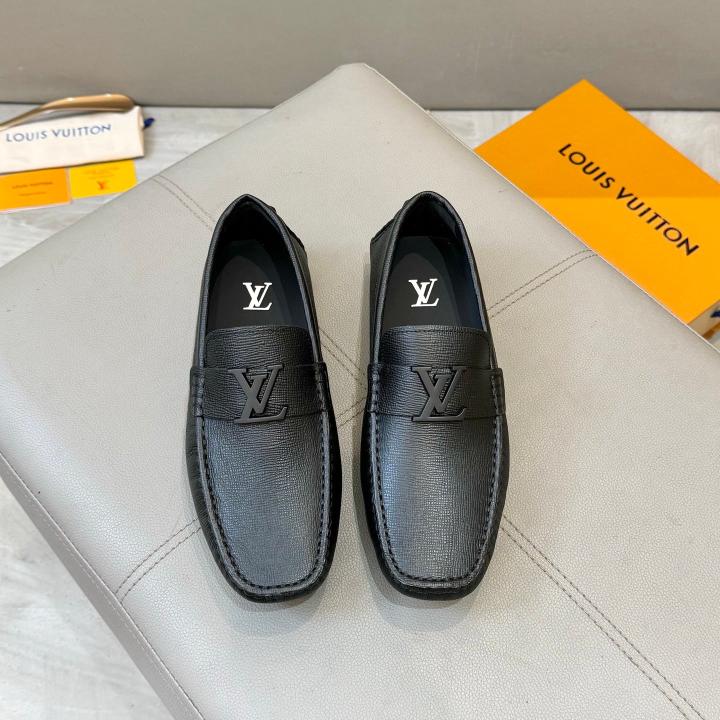 LvE Premium 1:1 Loafer Shoes for Men available on Pre Order