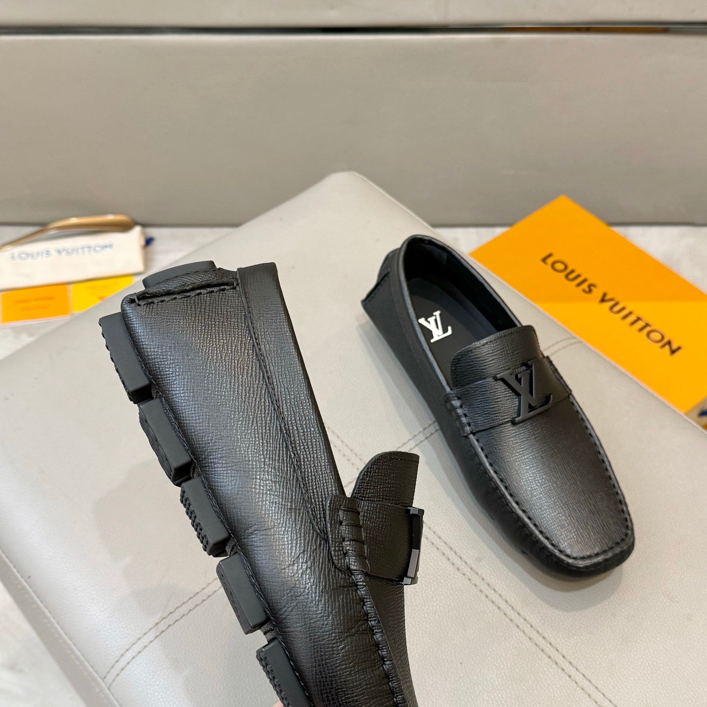 LvE Premium 1:1 Loafer Shoes for Men available on Pre Order