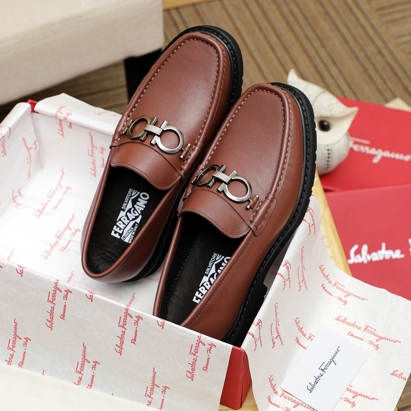 Ferragamo Leather Shoes for Men Pre Order