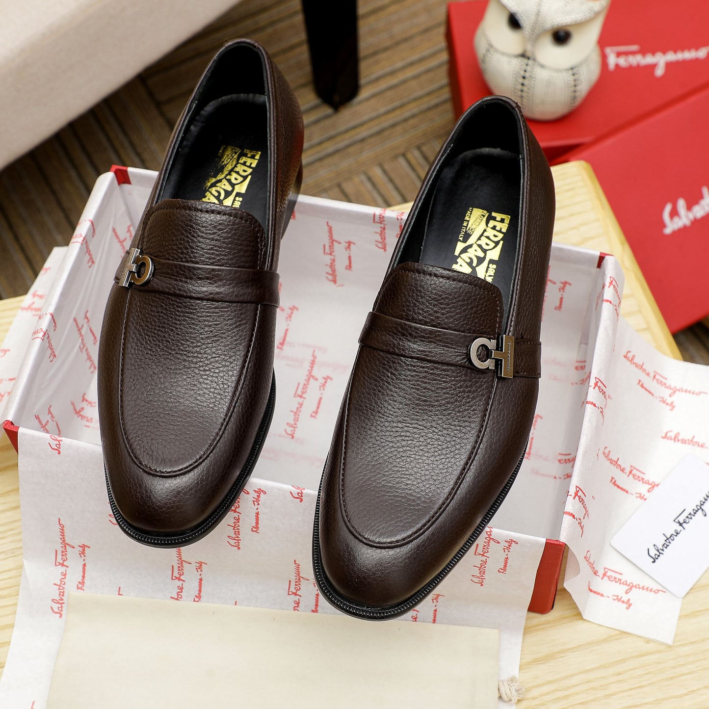 Ferragmo Leather Shoes for Men Pre Order