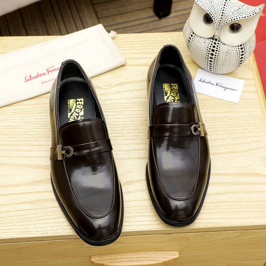 Ferrgamo Leather Shoes for Men Pre Order