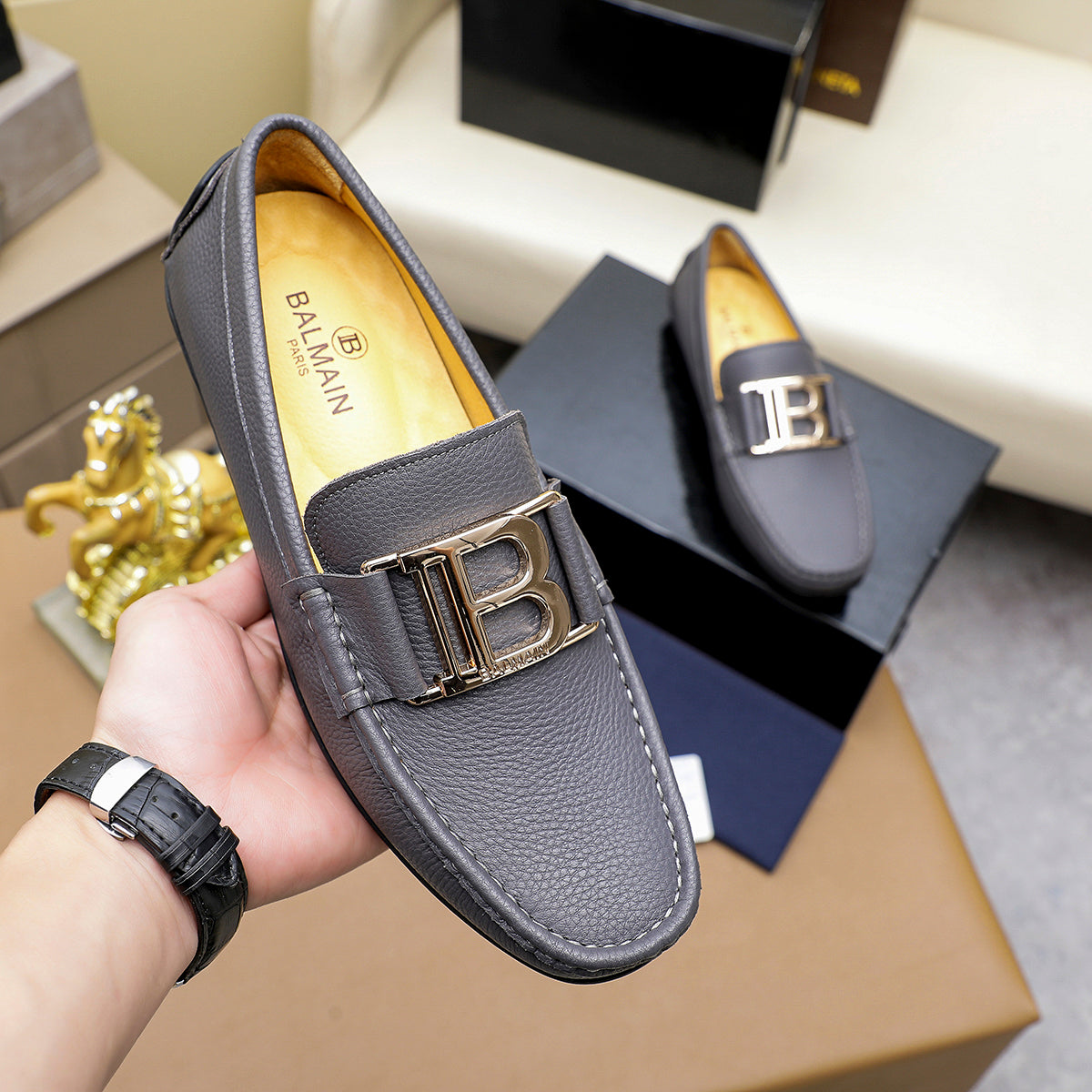 Balmain Loafer Shoes for Men Pre Order