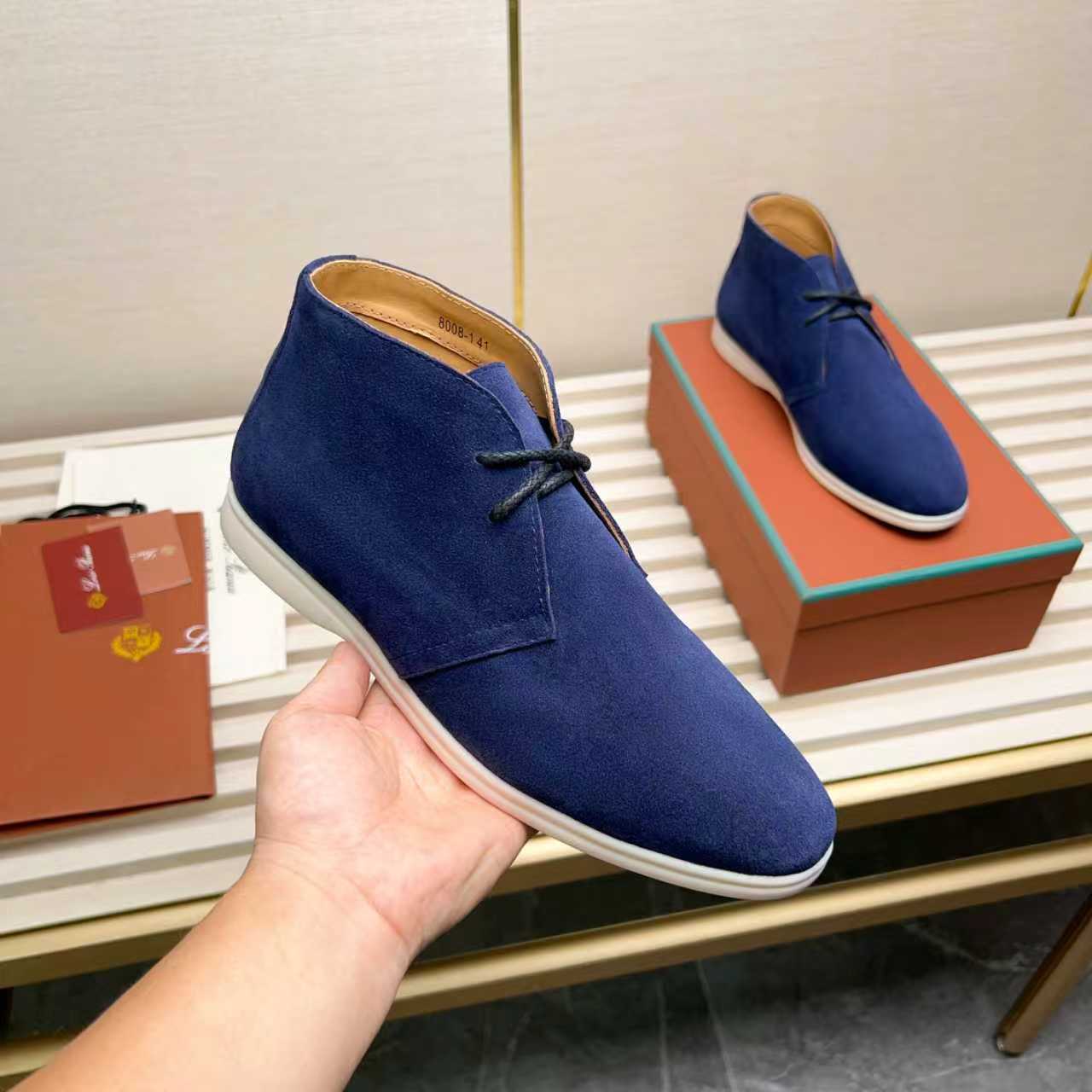 LP Genuine Suede Chukka Boots for Men