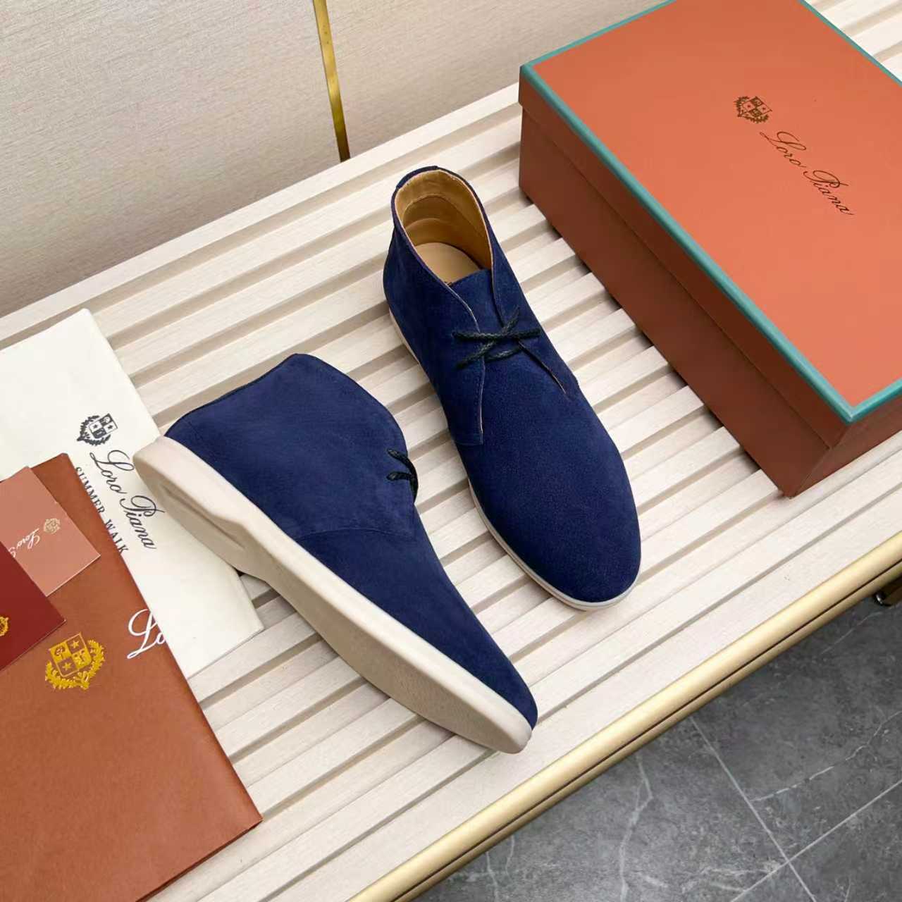 LP Genuine Suede Chukka Boots for Men