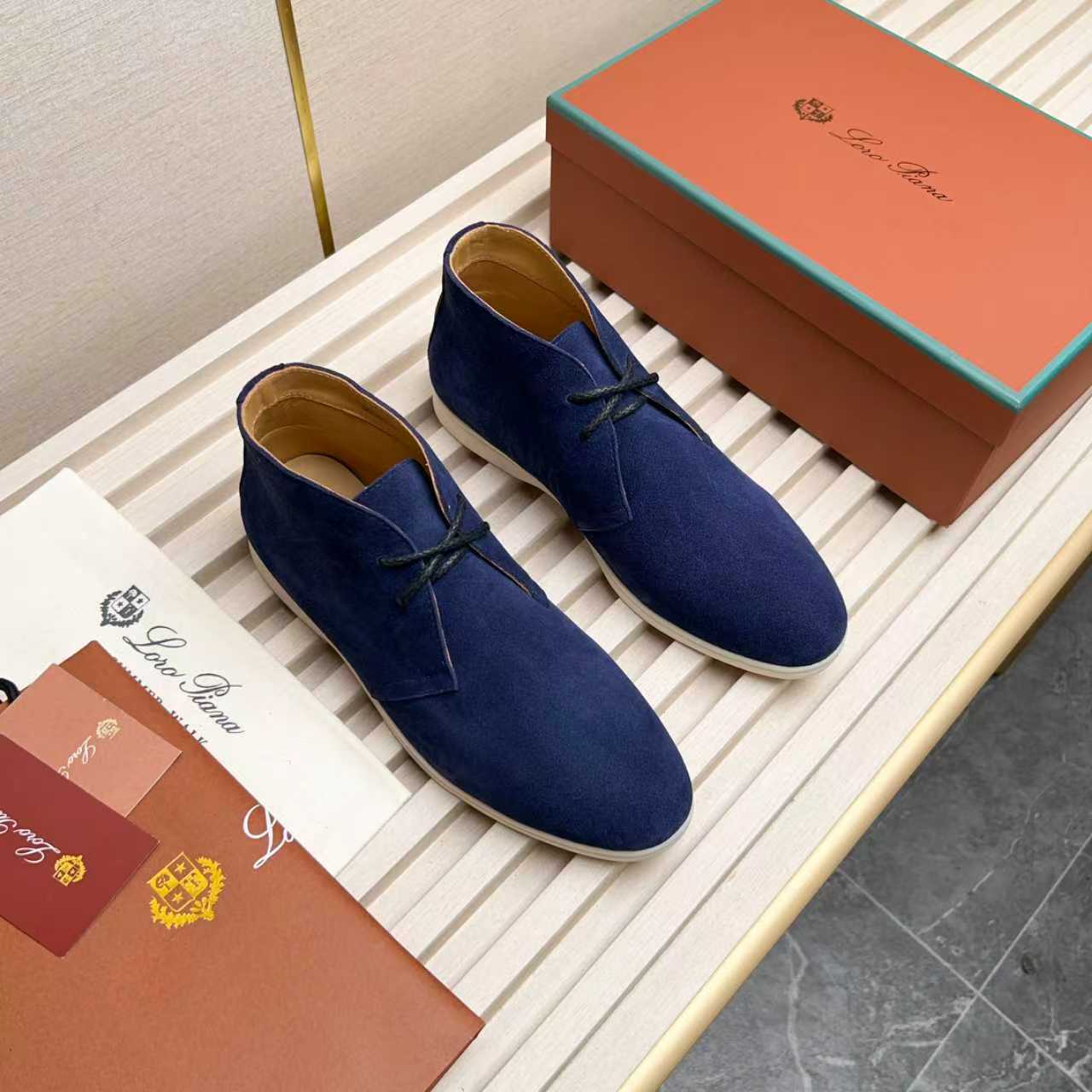 LP Genuine Suede Chukka Boots for Men