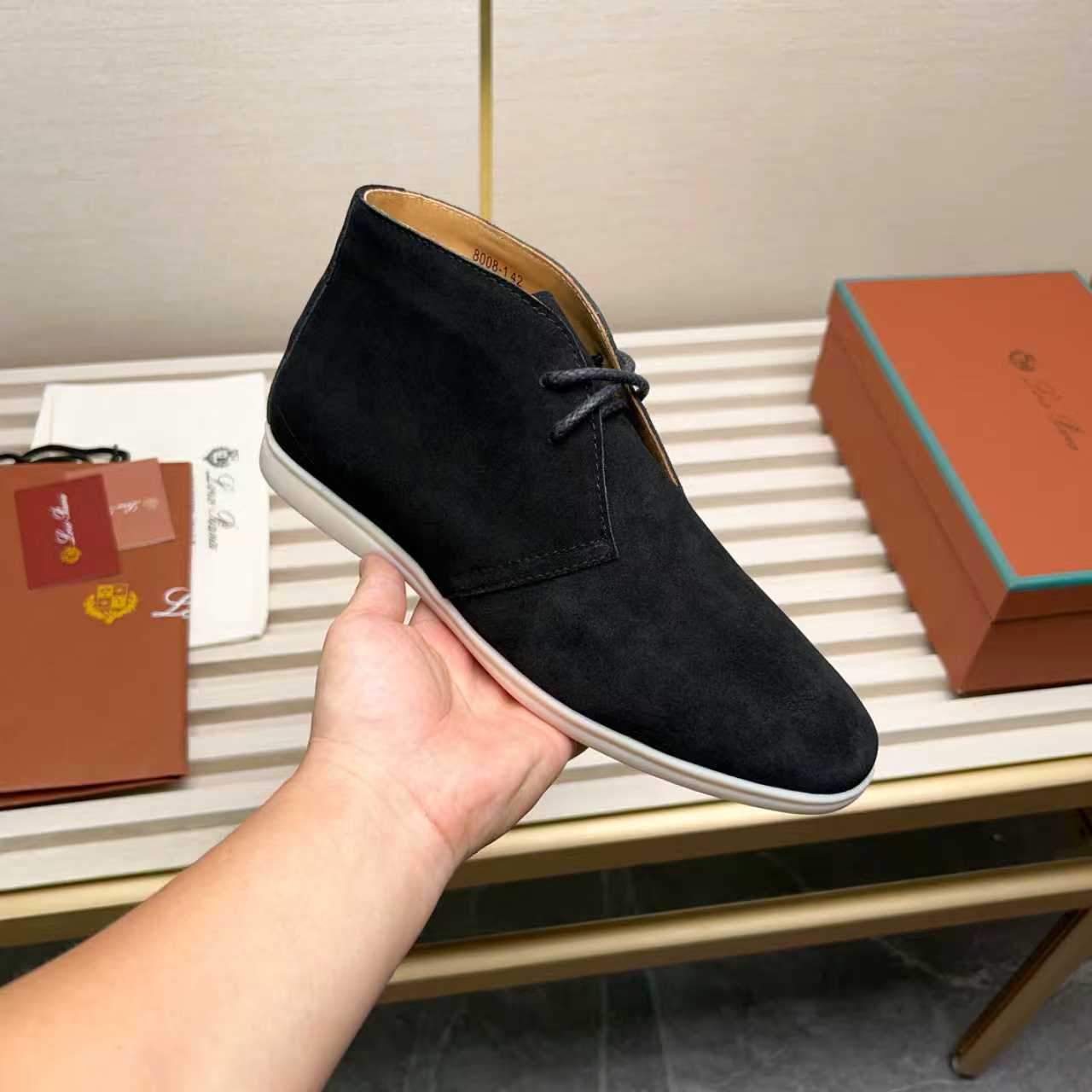 L P Genuine Suede Chukka Boots for Men