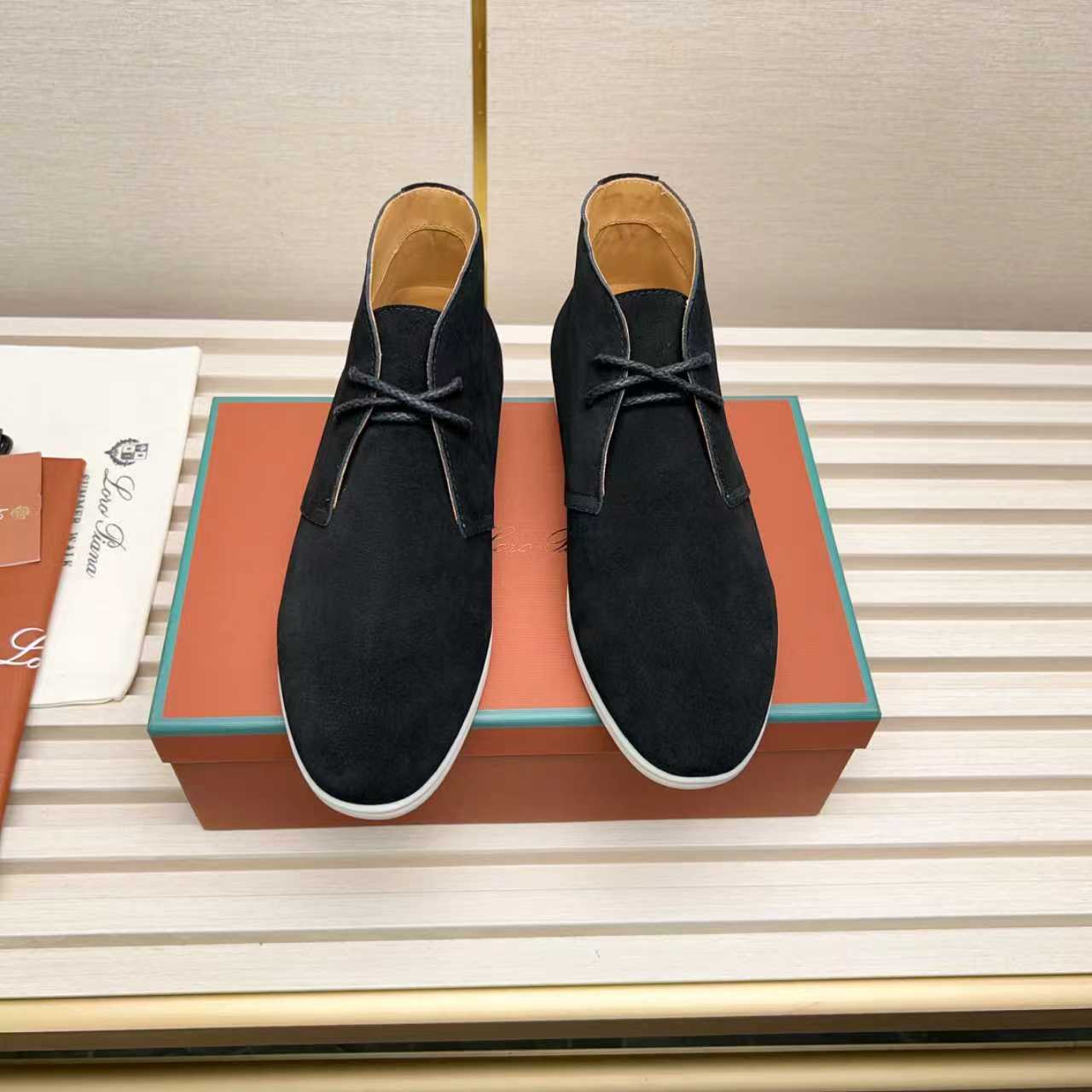 L P Genuine Suede Chukka Boots for Men