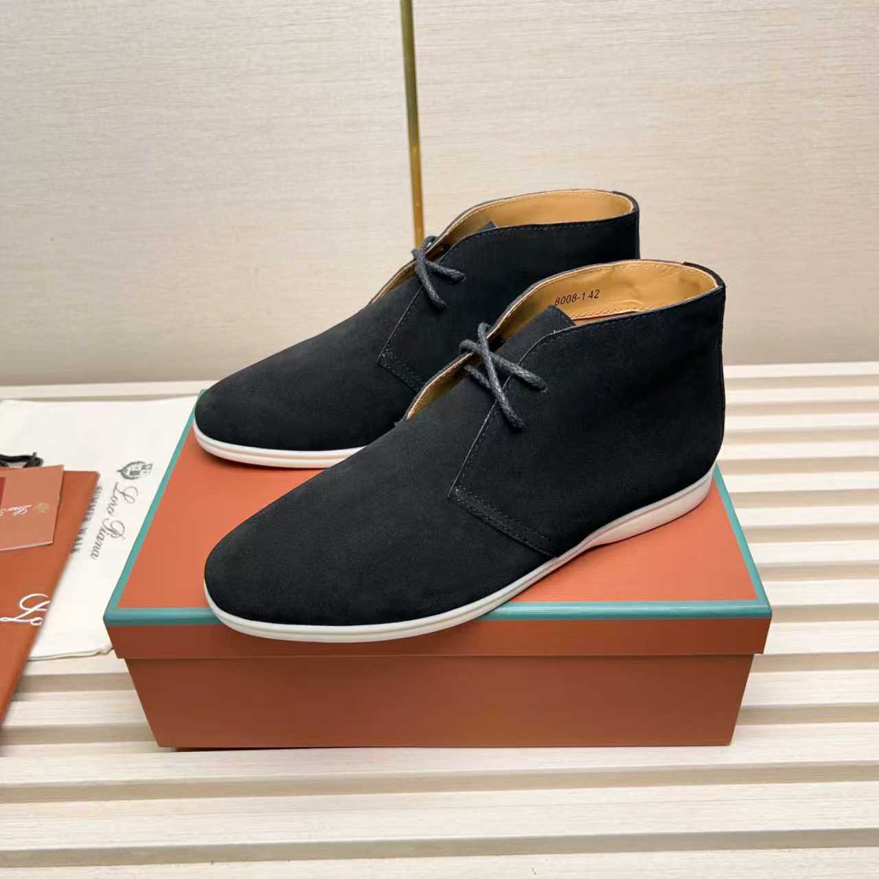 L P Genuine Suede Chukka Boots for Men
