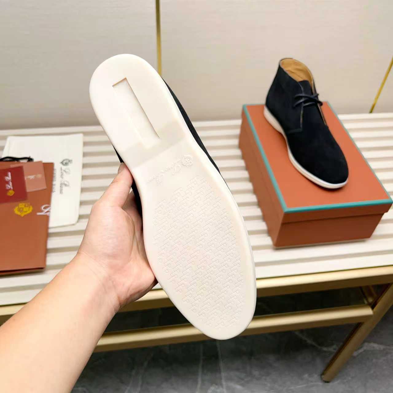L P Genuine Suede Chukka Boots for Men
