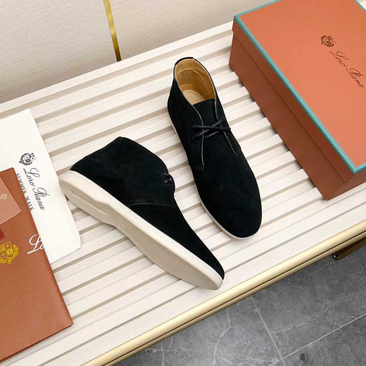 L P Genuine Suede Chukka Boots for Men