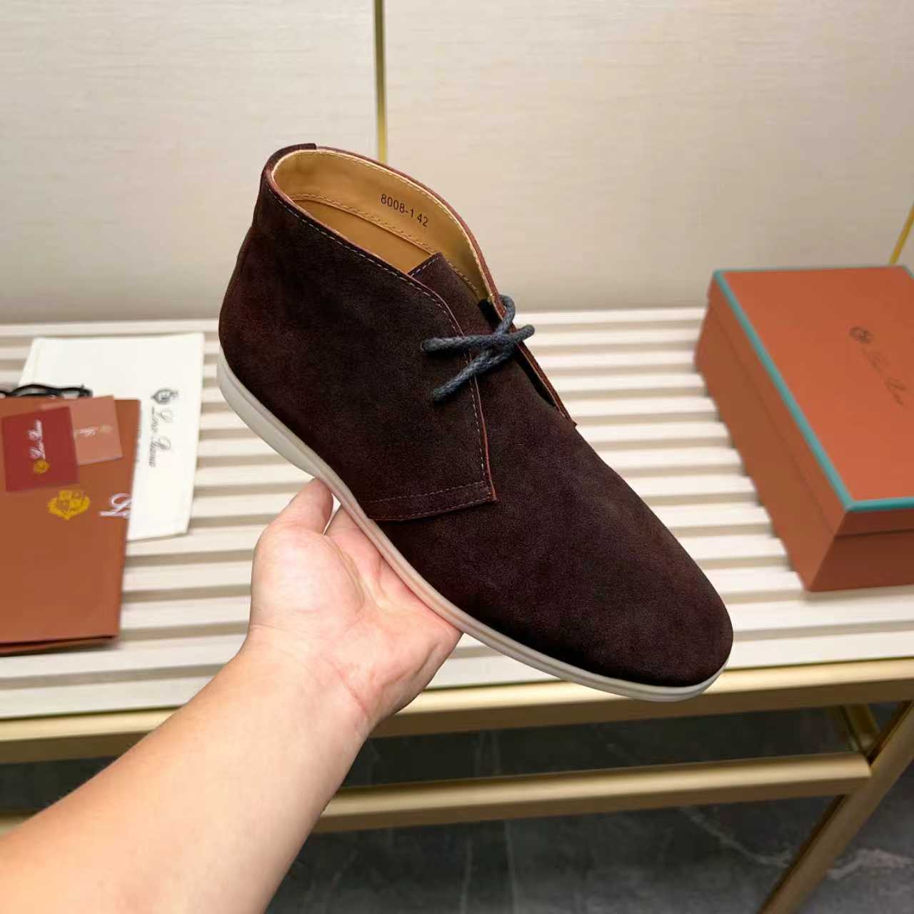 L-P Genuine Suede Chukka Boots for Men Pre Order