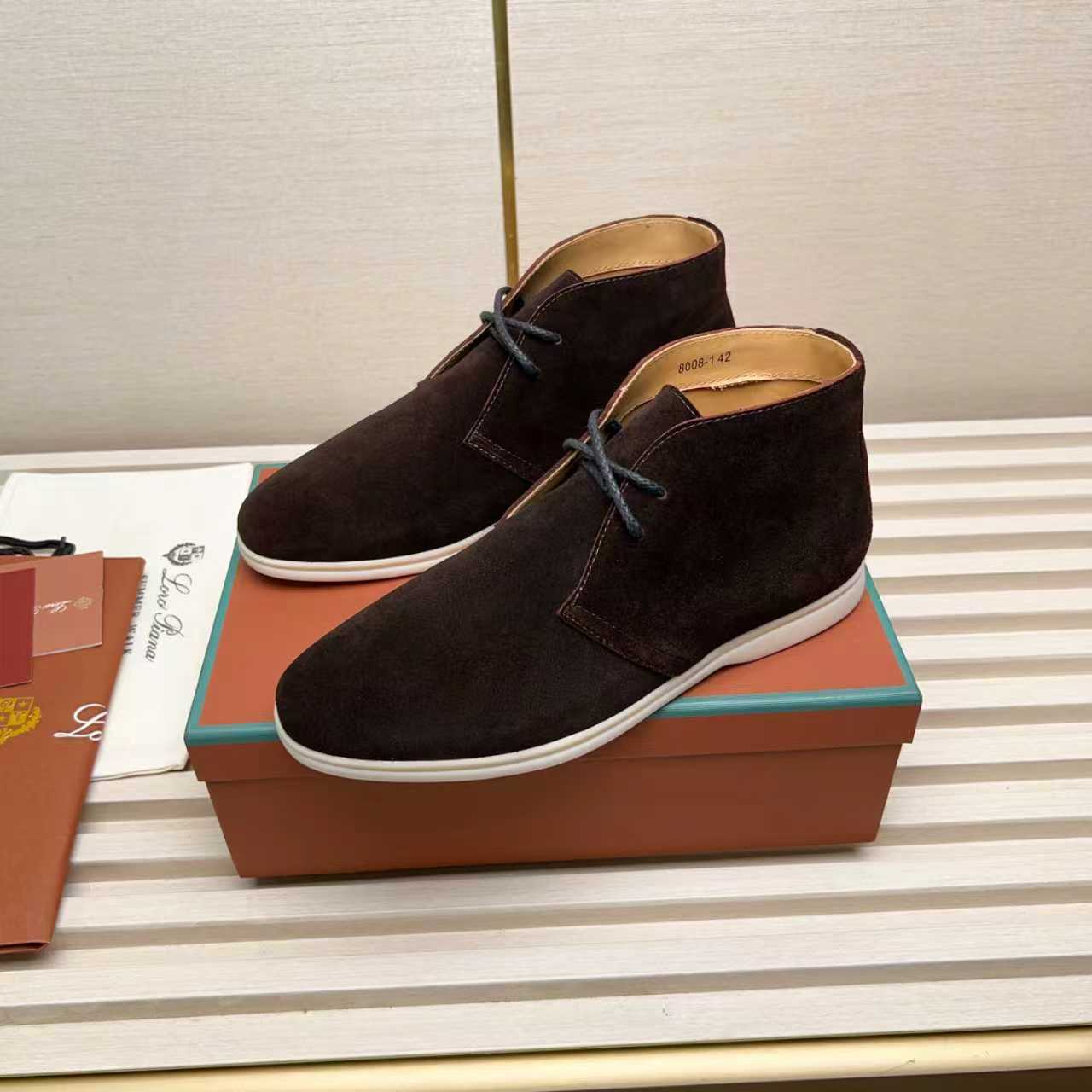 L-P Genuine Suede Chukka Boots for Men Pre Order
