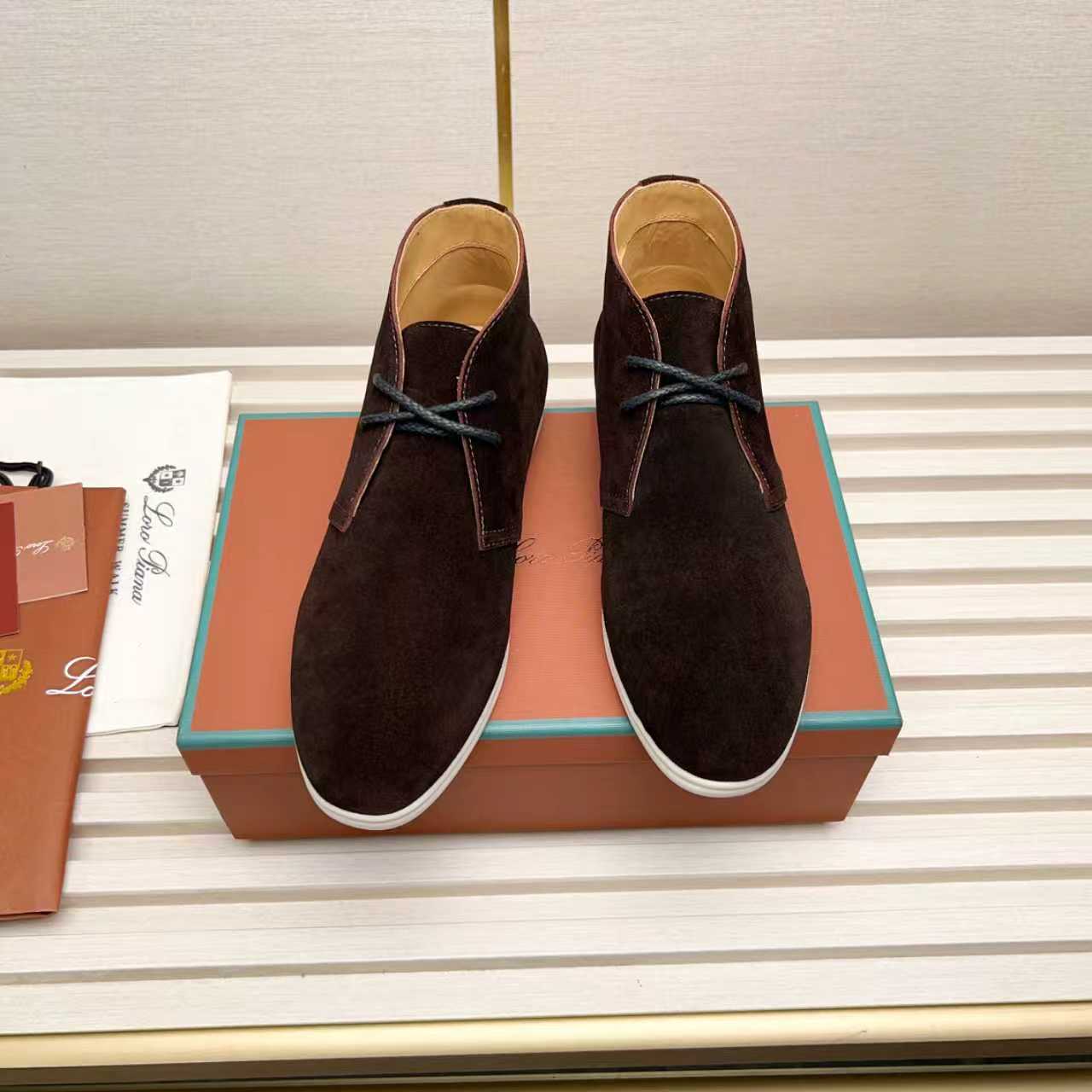 L-P Genuine Suede Chukka Boots for Men Pre Order