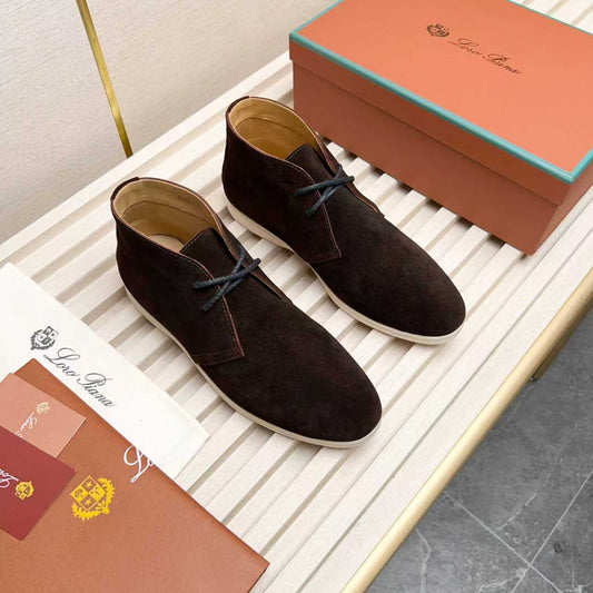 L-P Genuine Suede Chukka Boots for Men Pre Order