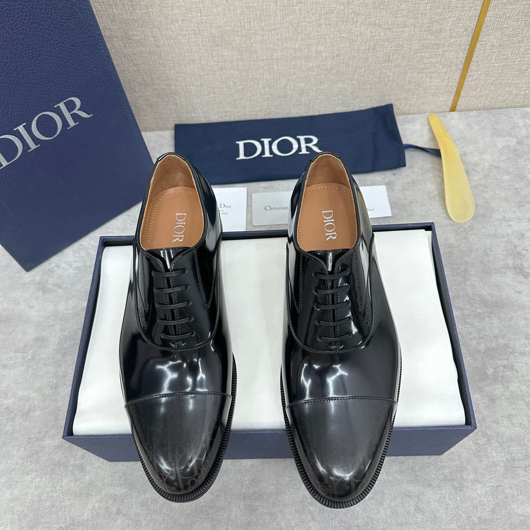 Dior C D Formal lace Leather Shoes for Men Pre order