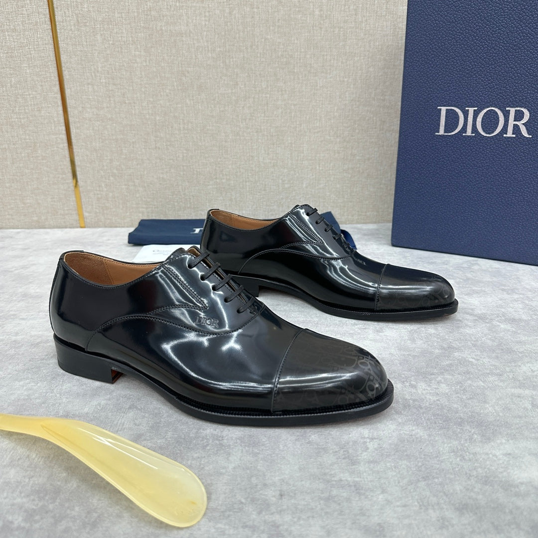 Dior C D Formal lace Leather Shoes for Men Pre order