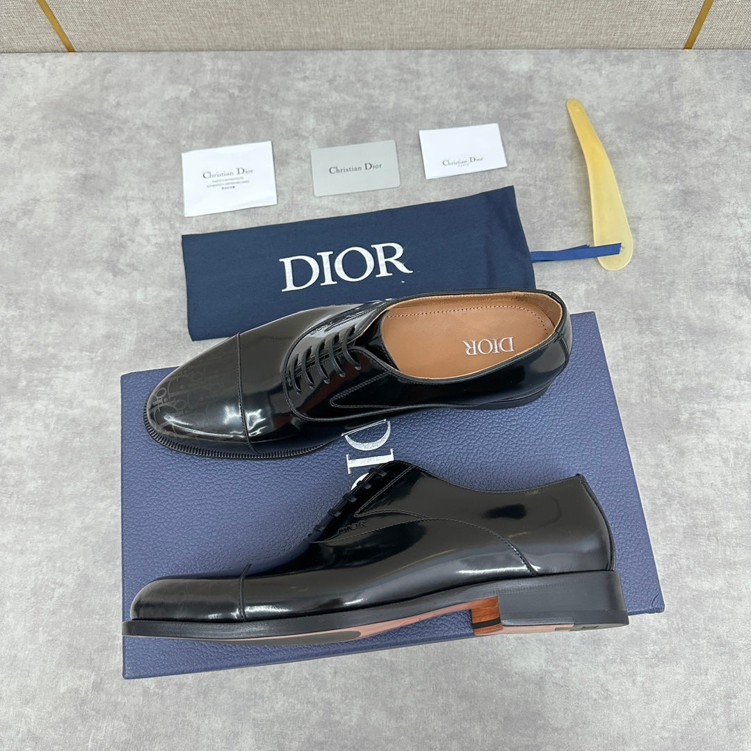 Dior C D Formal lace Leather Shoes for Men Pre order