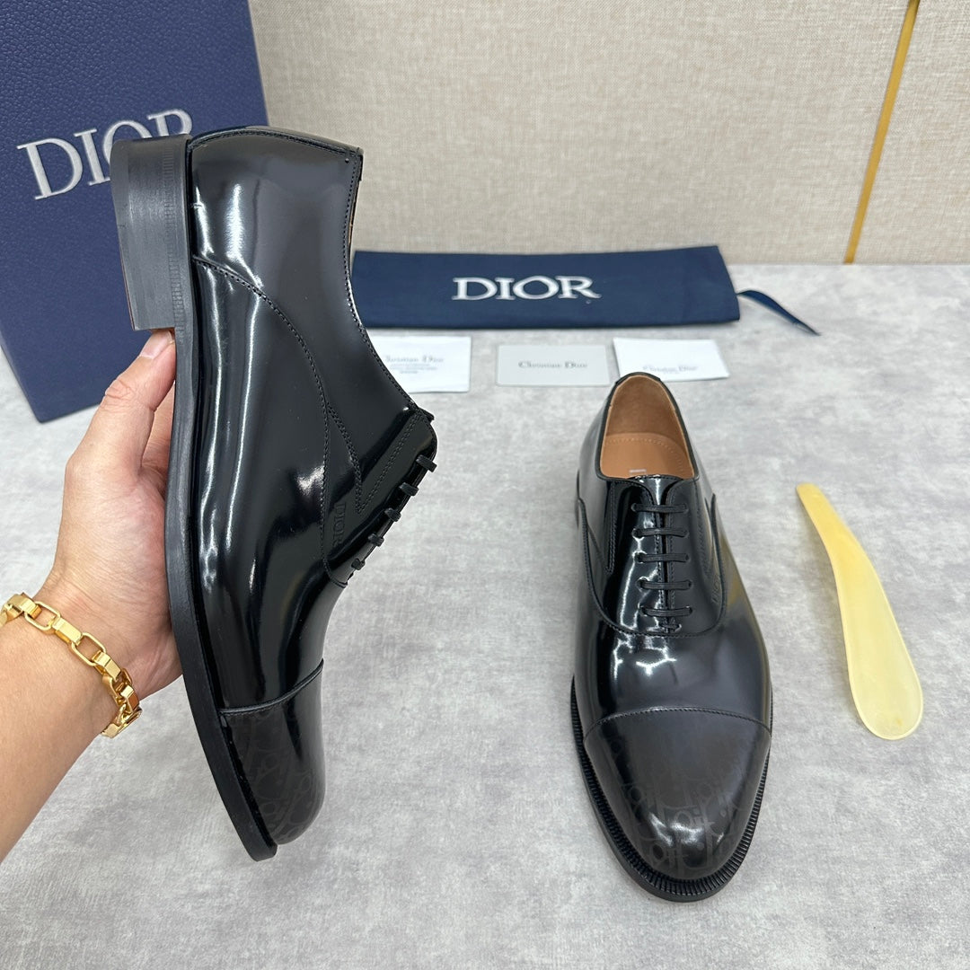 Dior C D Formal lace Leather Shoes for Men Pre order