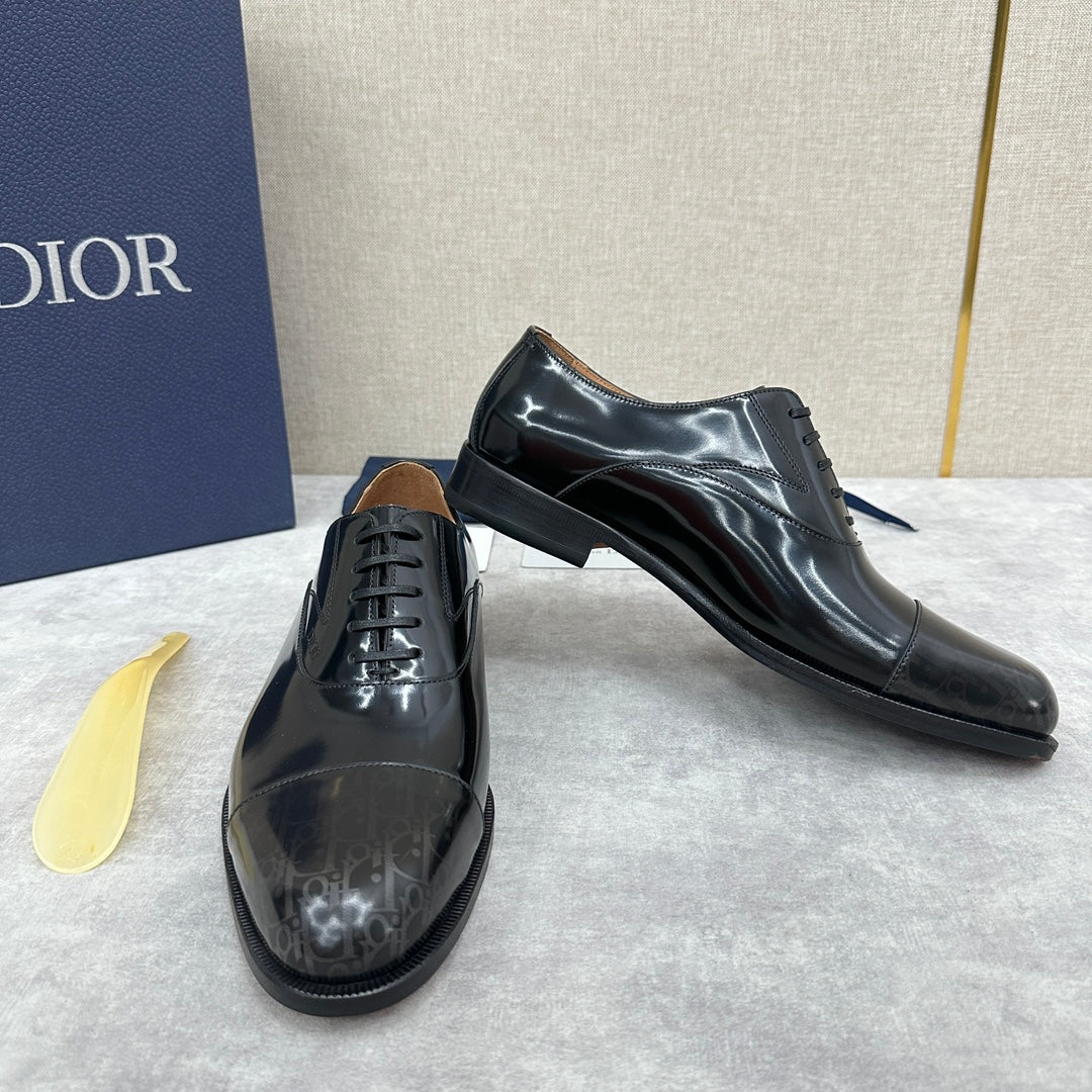 Dior C D Formal lace Leather Shoes for Men Pre order