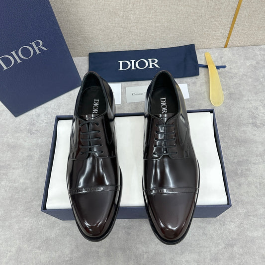 Dior C D Leather Two Tone Formal lace Shoes for Men Pre order
