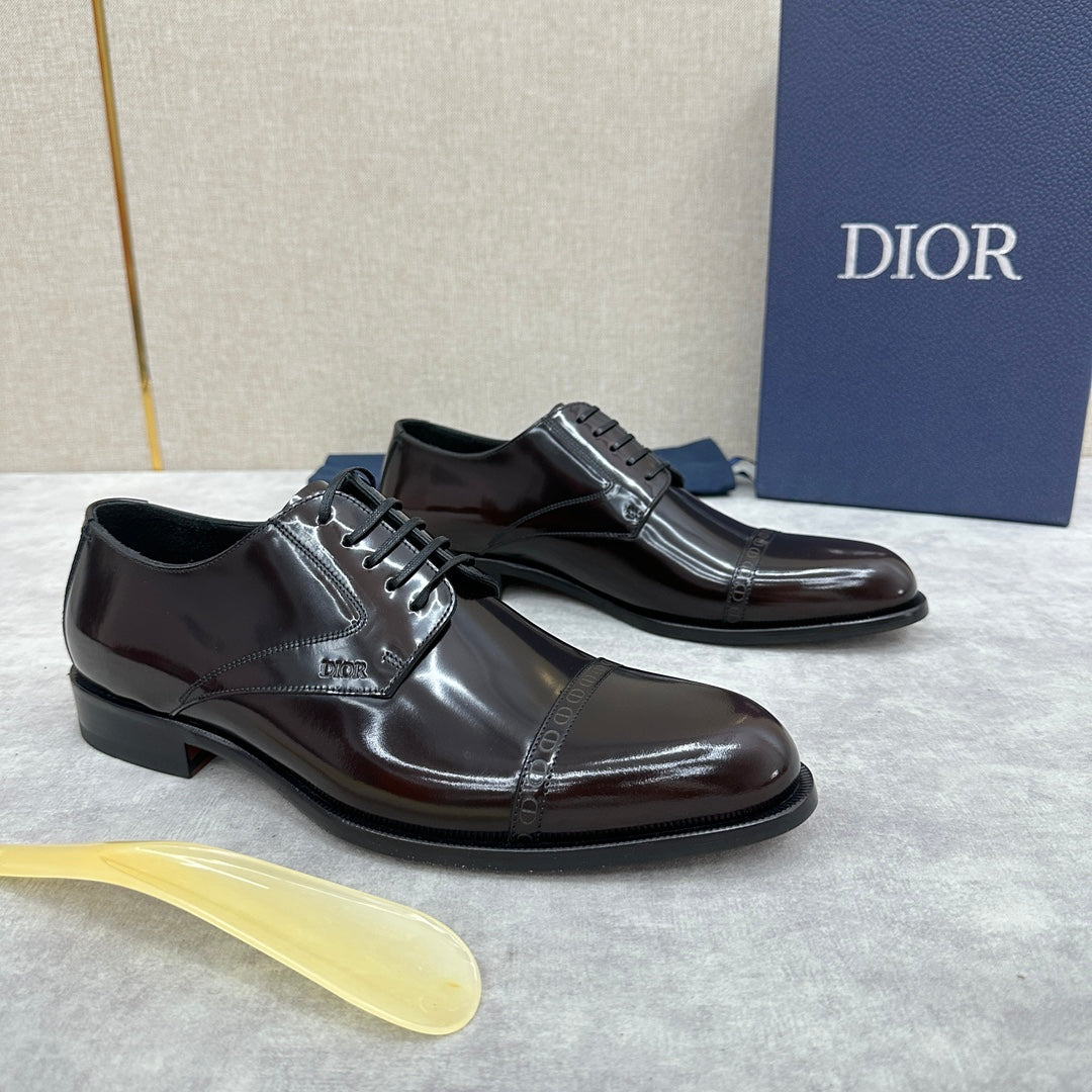Dior C D Leather Two Tone Formal lace Shoes for Men Pre order