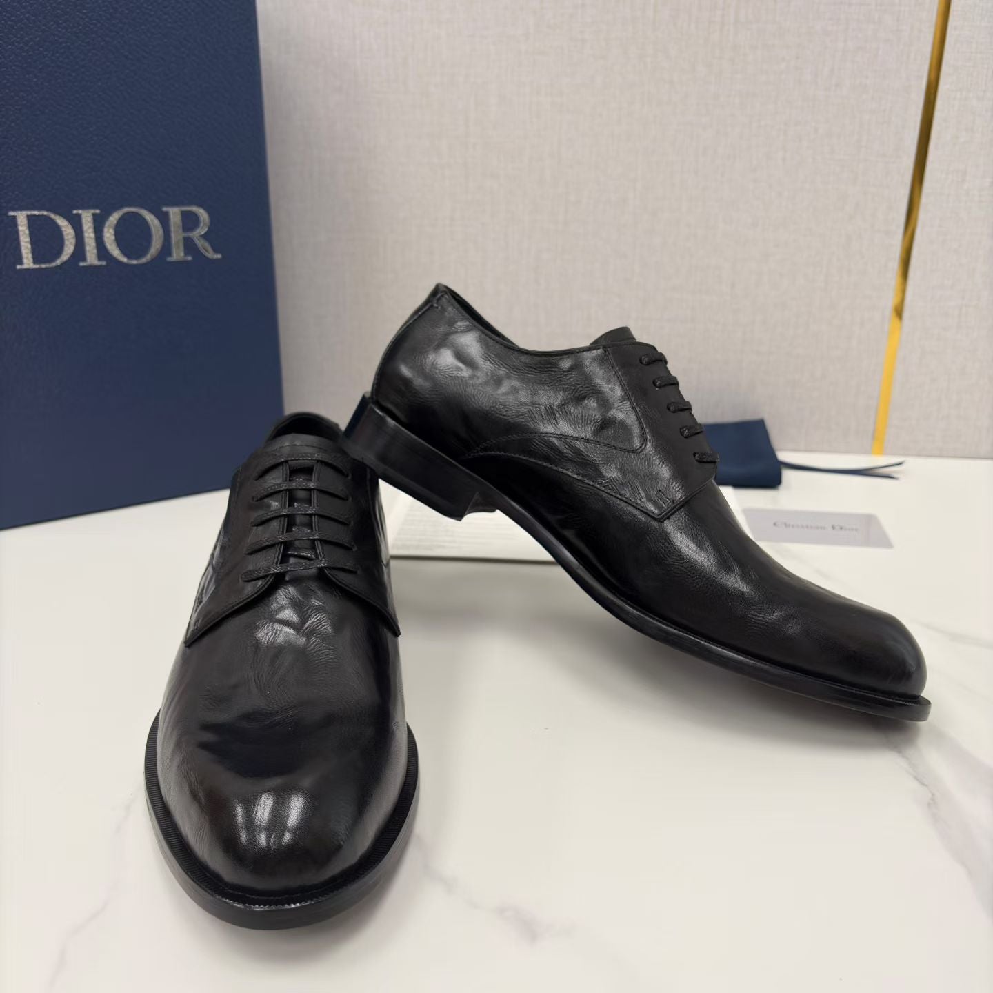 Dior CD Textured Two Tone Formal Leather Shoes for Men Pre order