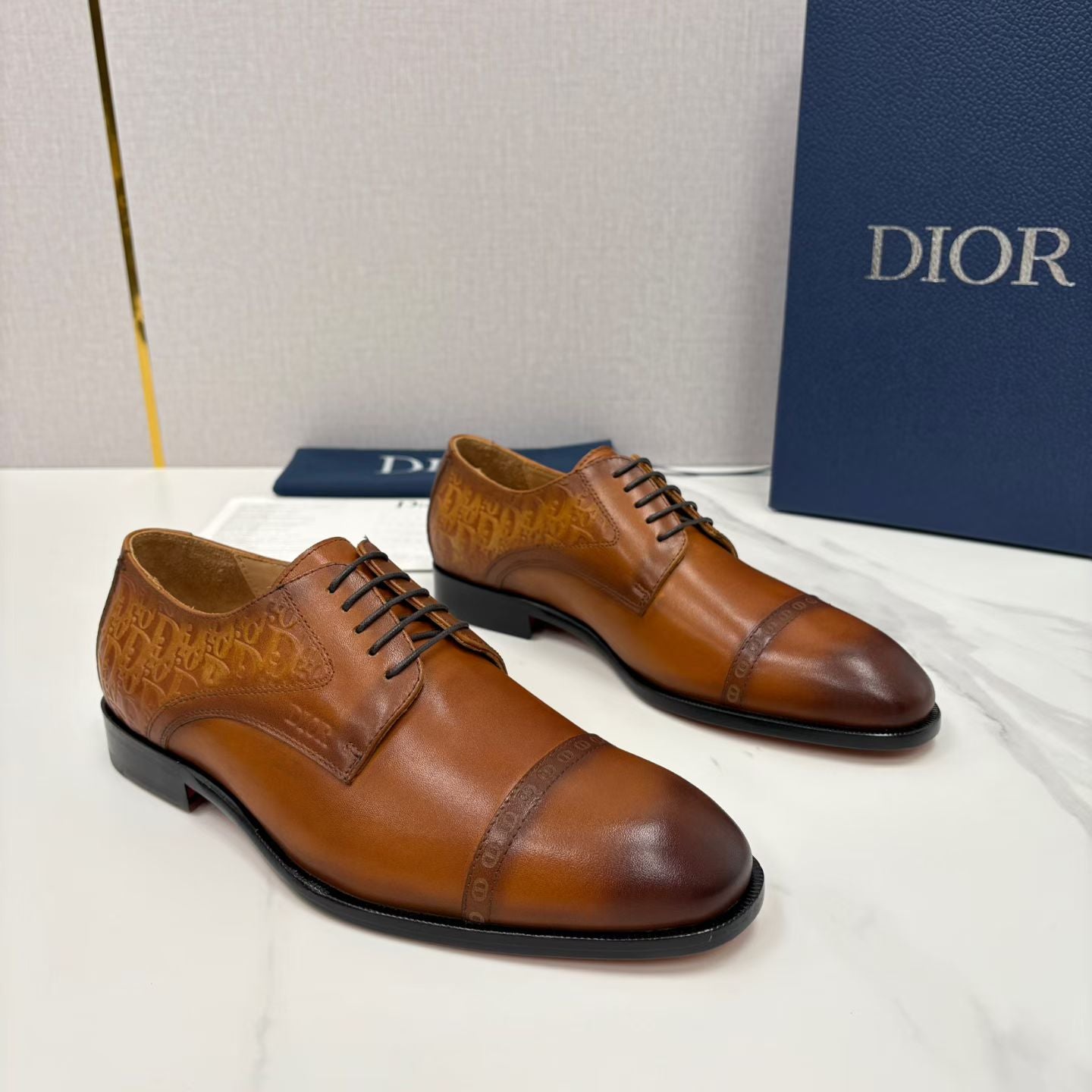Dior Timeless Glossy Loafers Shoes for Men Pre Order
