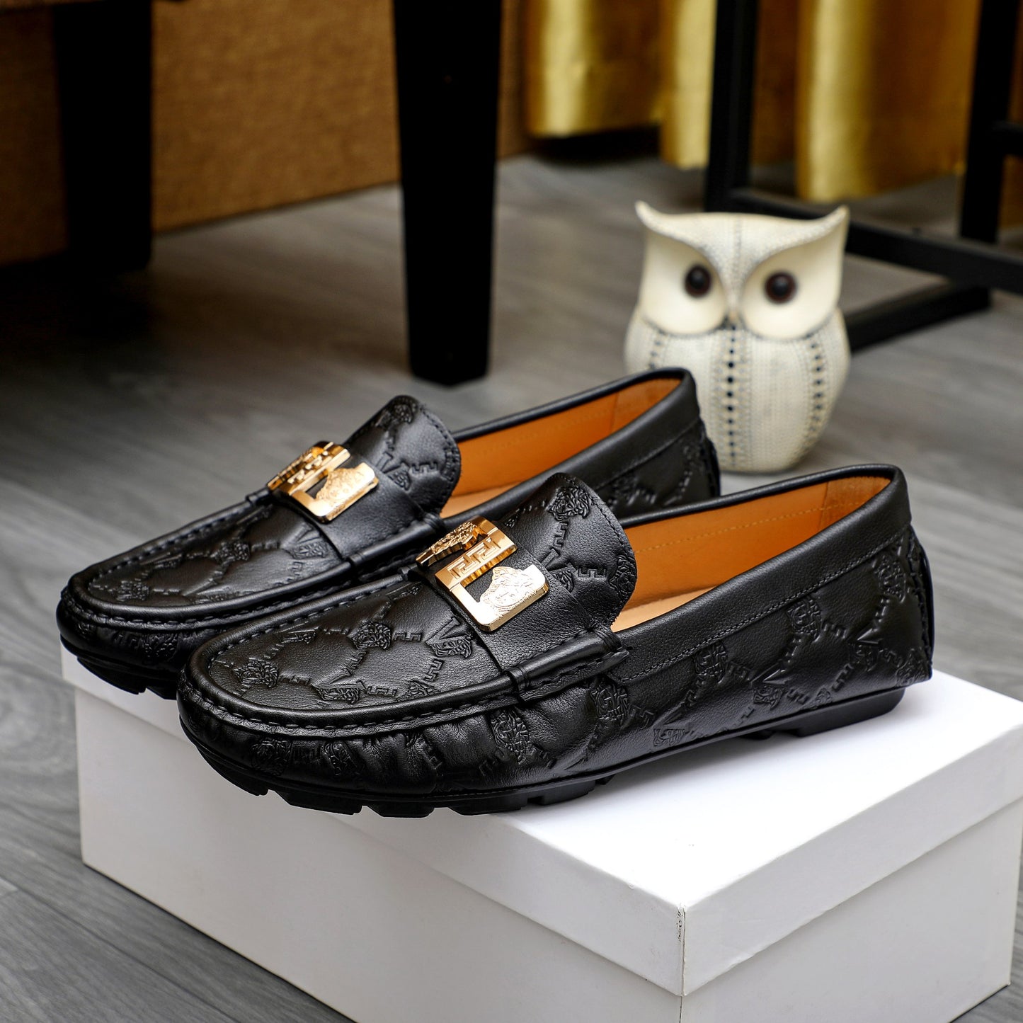 Versce Leather Loafers for Men Pre Order