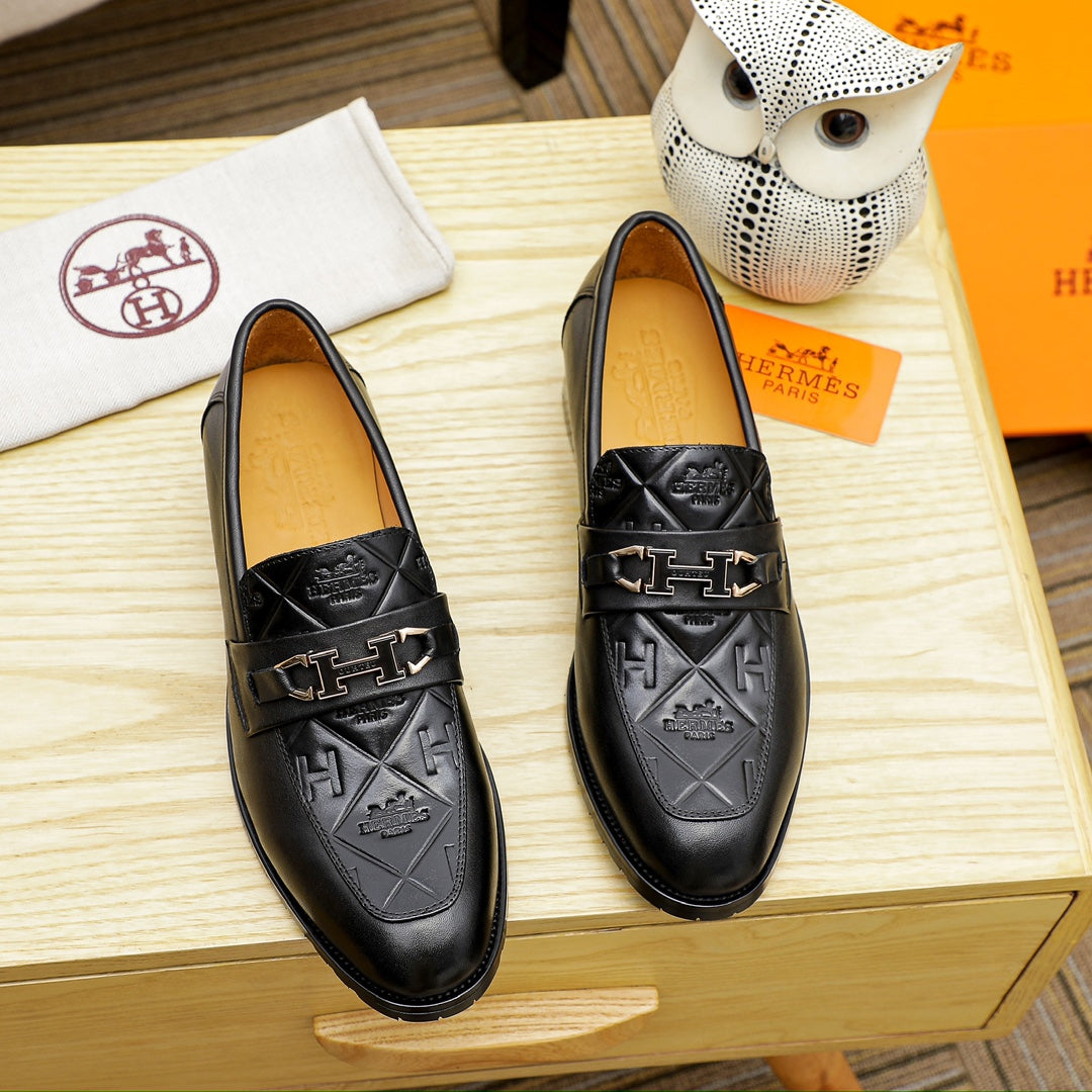 Hrms Premium Glossy Leather shoes for Men Pre Order